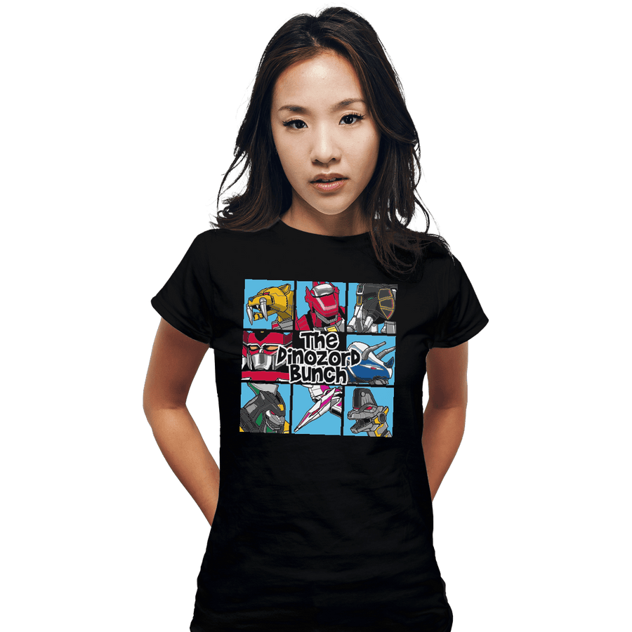Shirts Fitted Shirts, Woman / Small / Black The Dinozord Bunch
