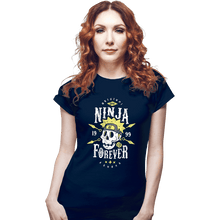 Load image into Gallery viewer, Shirts Fitted Shirts, Woman / Small / Navy Ninja Forever
