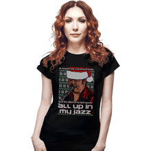 Load image into Gallery viewer, Secret_Shirts Fitted Shirts, Woman / Small / Black All Up In My Jazz
