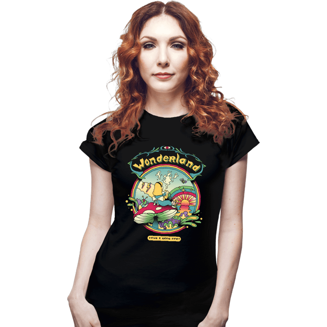 Secret_Shirts Fitted Shirts, Woman / Small / Black Wonderland Dreamer