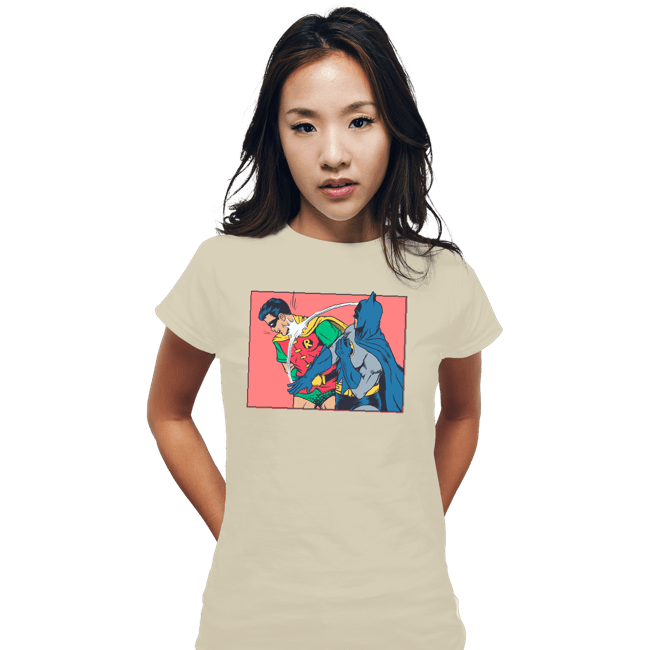 Daily_Deal_Shirts Fitted Shirts, Woman / Small / White Everybody Hates Robin