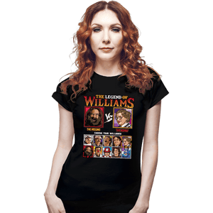 Daily_Deal_Shirts Fitted Shirts, Woman / Small / Black Robin Williams Fighter