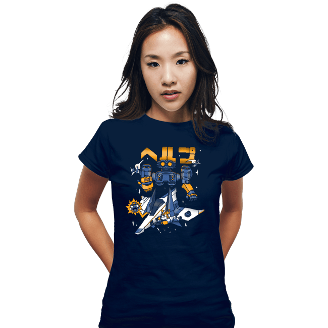 Secret_Shirts Fitted Shirts, Woman / Small / Navy Space Troubles