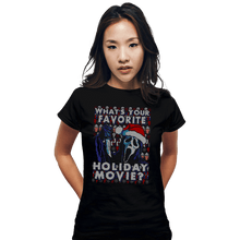 Load image into Gallery viewer, Secret_Shirts Fitted Shirts, Woman / Small / Black Holiday Scream
