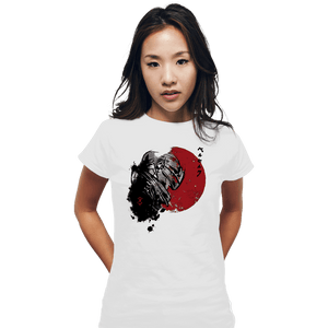 Shirts Fitted Shirts, Woman / Small / White Red Sun Guts