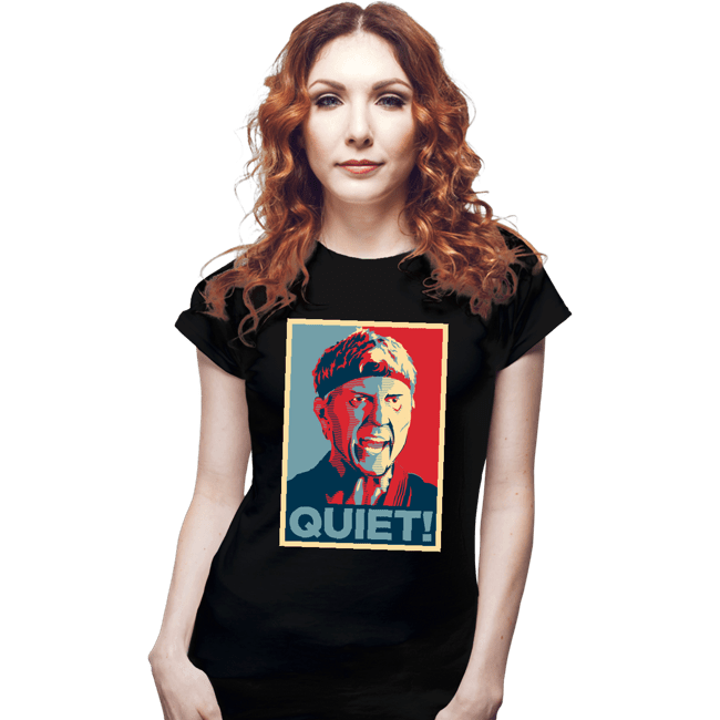 Daily_Deal_Shirts Fitted Shirts, Woman / Small / Black Quiet!