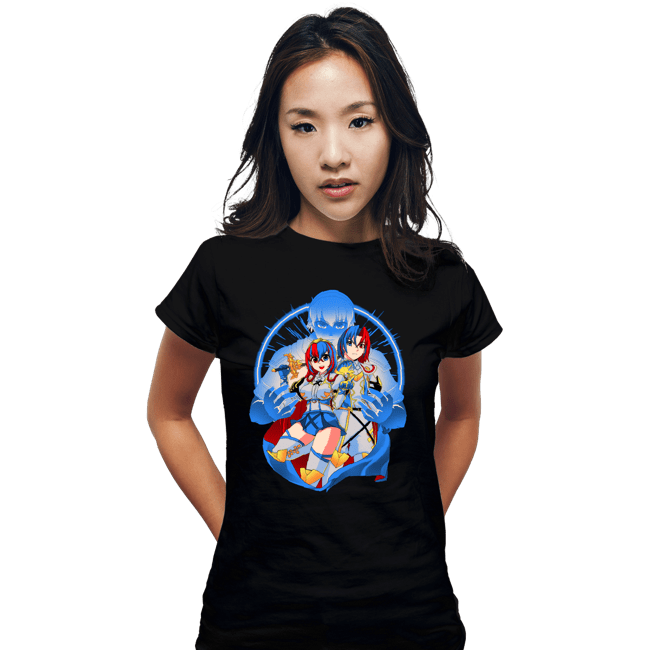 Daily_Deal_Shirts Fitted Shirts, Woman / Small / Black Emblem Summoned
