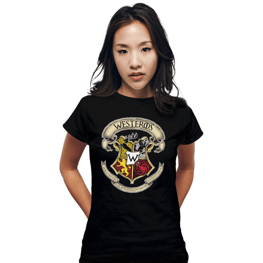 Shirts Fitted Shirts, Woman / Small / Black Westeros School