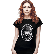 Load image into Gallery viewer, Daily_Deal_Shirts Fitted Shirts, Woman / Small / Black God Save The Pirate
