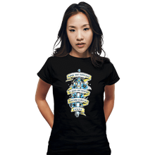 Load image into Gallery viewer, Daily_Deal_Shirts Fitted Shirts, Woman / Small / Black Vintage Sword
