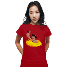 Load image into Gallery viewer, Shirts Fitted Shirts, Woman / Small / Red Terminator Boy
