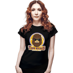 Shirts Fitted Shirts, Woman / Small / Black Teen Wolves