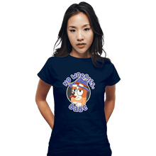 Load image into Gallery viewer, Secret_Shirts Fitted Shirts, Woman / Small / Navy No Worries Babe
