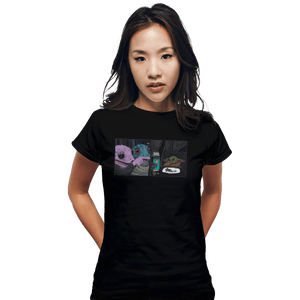 Secret_Shirts Fitted Shirts, Woman / Small / Black Frog Yelling At Child