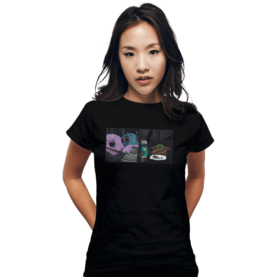 Secret_Shirts Fitted Shirts, Woman / Small / Black Frog Yelling At Child