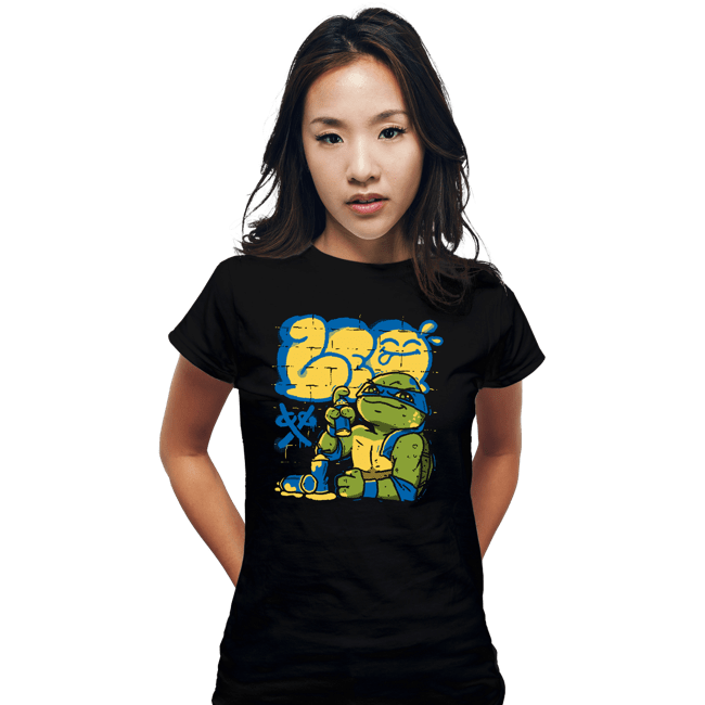 Daily_Deal_Shirts Fitted Shirts, Woman / Small / Black Leo Bomb