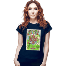 Load image into Gallery viewer, Shirts Fitted Shirts, Woman / Small / Navy The Mushroom Kingdom
