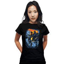 Load image into Gallery viewer, Secret_Shirts Fitted Shirts, Woman / Small / Black Robocop VS Robocain
