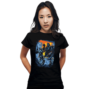 Secret_Shirts Fitted Shirts, Woman / Small / Black Robocop VS Robocain