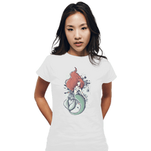 Load image into Gallery viewer, Shirts Fitted Shirts, Woman / Small / White The Mermaid
