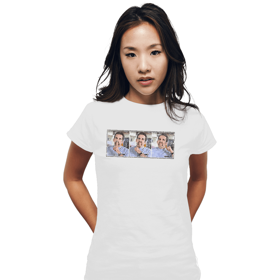 Shirts Fitted Shirts, Woman / Small / White Shhhh