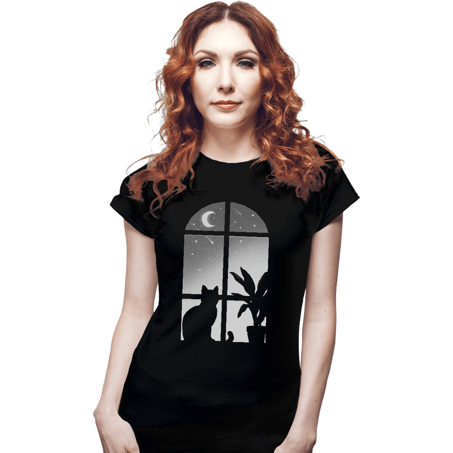Sold_Out_Shirts Fitted Shirts, Woman / Small / Black Catastrophic Glow