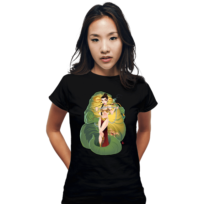 Secret_Shirts Fitted Shirts, Woman / Small / Black Leia & Jabba