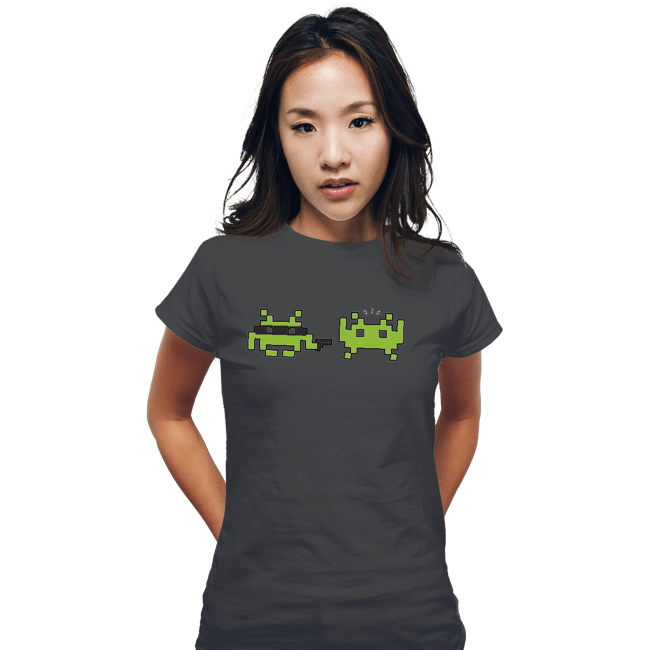 Secret_Shirts Fitted Shirts, Woman / Small / Charcoal Space Robber