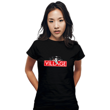 Load image into Gallery viewer, Shirts Fitted Shirts, Woman / Small / Black Villageopoly
