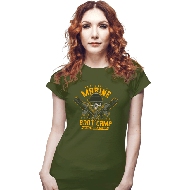 Shirts Fitted Shirts, Woman / Small / Military Green Colonial Marine s