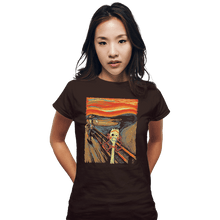 Load image into Gallery viewer, Shirts Fitted Shirts, Woman / Small / Black Screaming Forky
