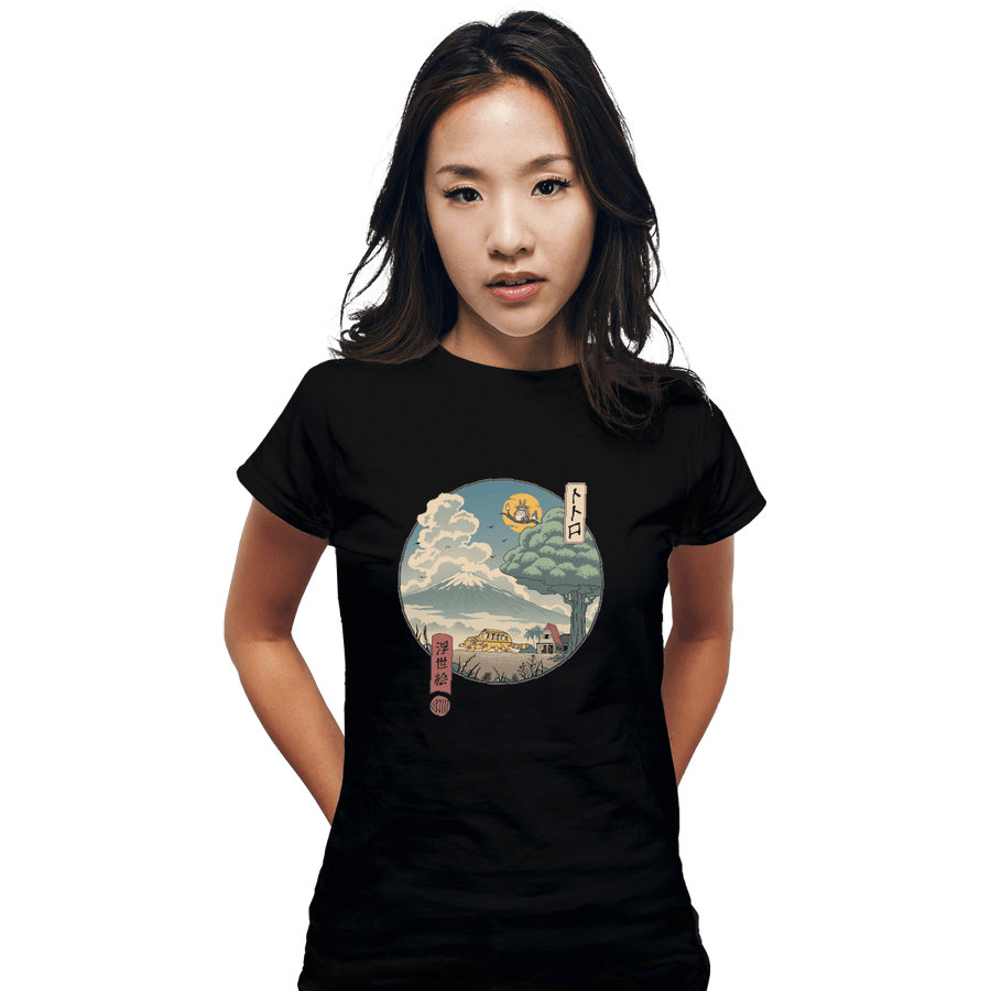 Shirts Fitted Shirts, Woman / Small / Black Neighbor's Ukiyo-e