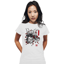 Load image into Gallery viewer, Daily_Deal_Shirts Fitted Shirts, Woman / Small / White The Samurai Trooper
