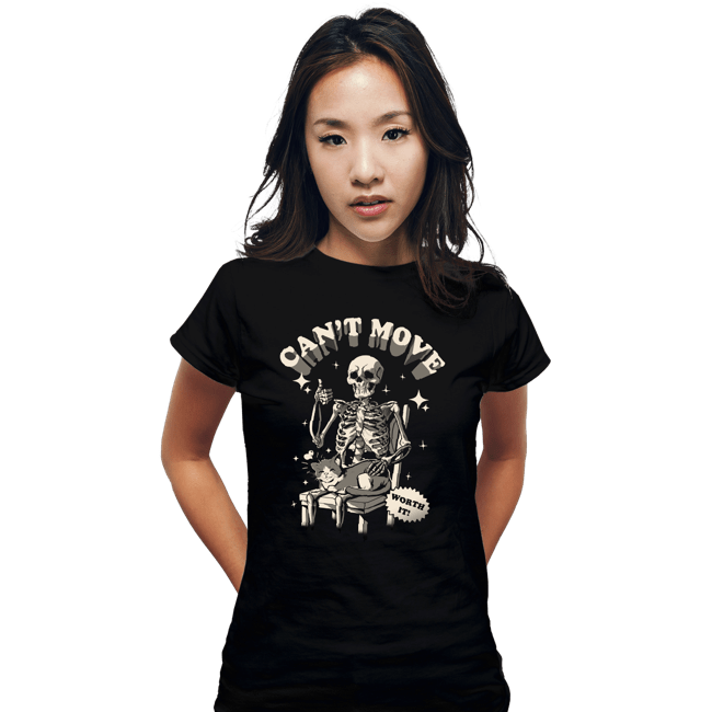 Daily_Deal_Shirts Fitted Shirts, Woman / Small / Black Can't Move