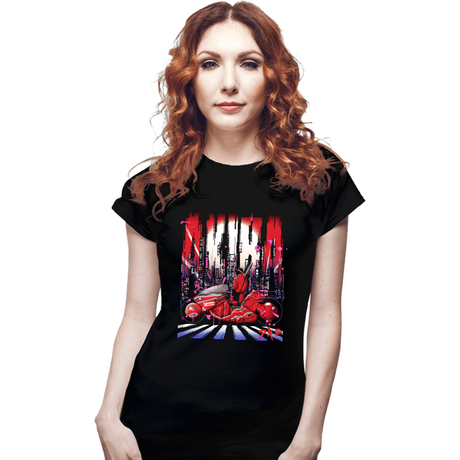 Secret_Shirts Fitted Shirts, Woman / Small / Black Neon Akira City