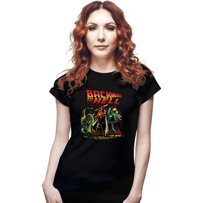 Secret_Shirts Fitted Shirts, Woman / Small / Black Back To Hell