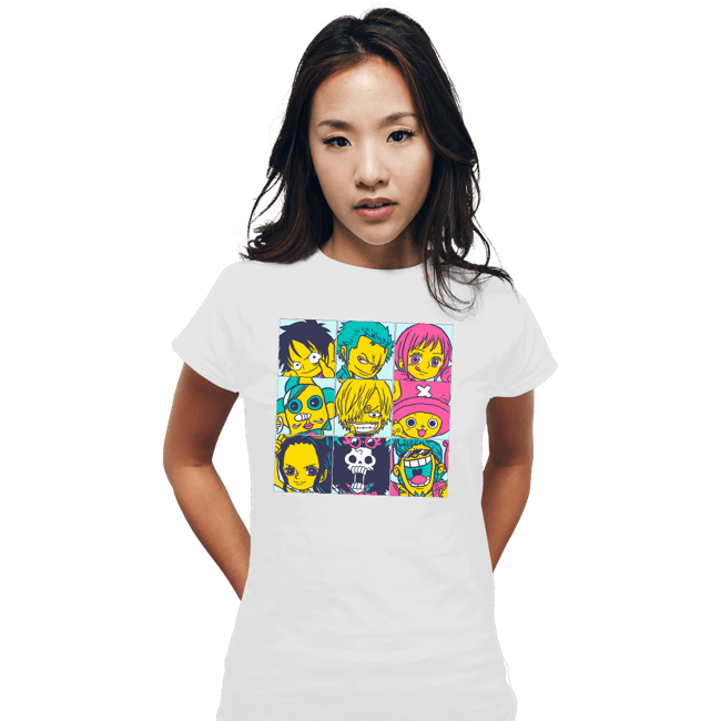 Secret_Shirts Fitted Shirts, Woman / Small / White Pirate Pop