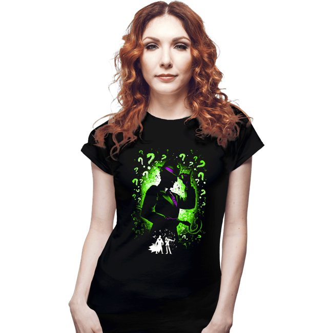 Daily_Deal_Shirts Fitted Shirts, Woman / Small / Black The Enigma