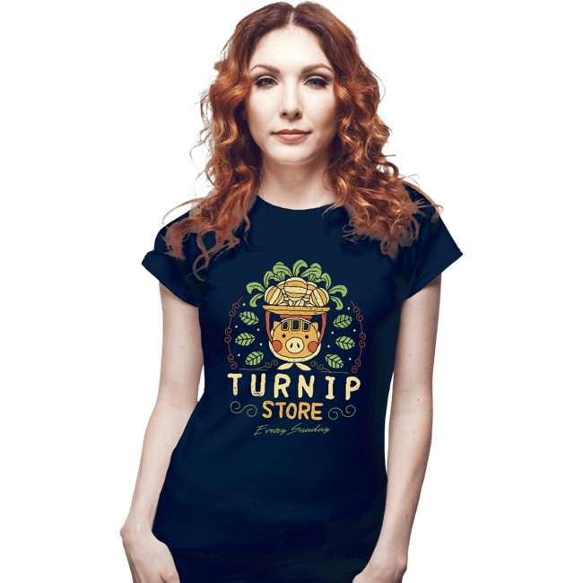 Shirts Fitted Shirts, Woman / Small / Navy The Best Turnip Store