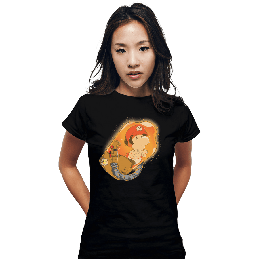 Shirts Fitted Shirts, Woman / Small / Black Mario Stranding