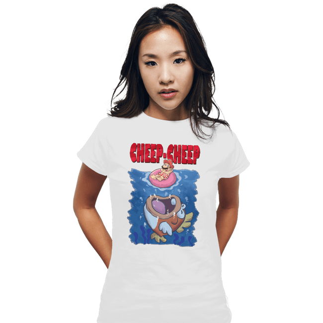 Daily_Deal_Shirts Fitted Shirts, Woman / Small / White Cheep Cheep