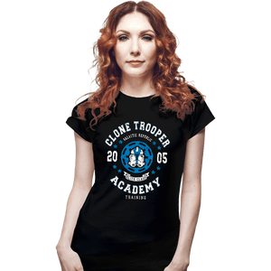 Shirts Fitted Shirts, Woman / Small / Black Clone Trooper Academy