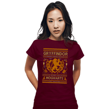 Load image into Gallery viewer, Shirts Fitted Shirts, Woman / Small / Maroon GRYFFINDOR Sweater
