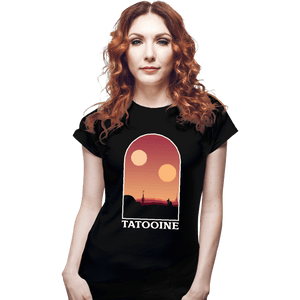 Shirts Fitted Shirts, Woman / Small / Black Desert Suns