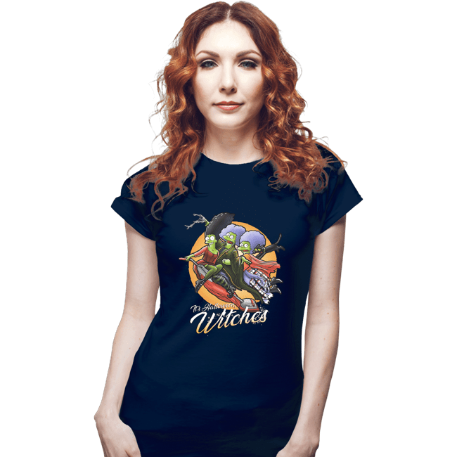 Daily_Deal_Shirts Fitted Shirts, Woman / Small / Navy Witches