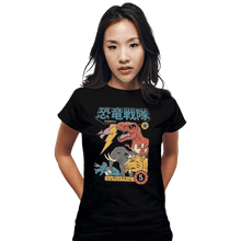 Load image into Gallery viewer, Shirts Fitted Shirts, Woman / Small / Black DIno Sentai
