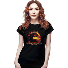 Load image into Gallery viewer, Shirts Fitted Shirts, Woman / Small / Black Lonely Mountain
