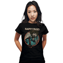 Load image into Gallery viewer, Daily_Deal_Shirts Fitted Shirts, Woman / Small / Black Happytrees
