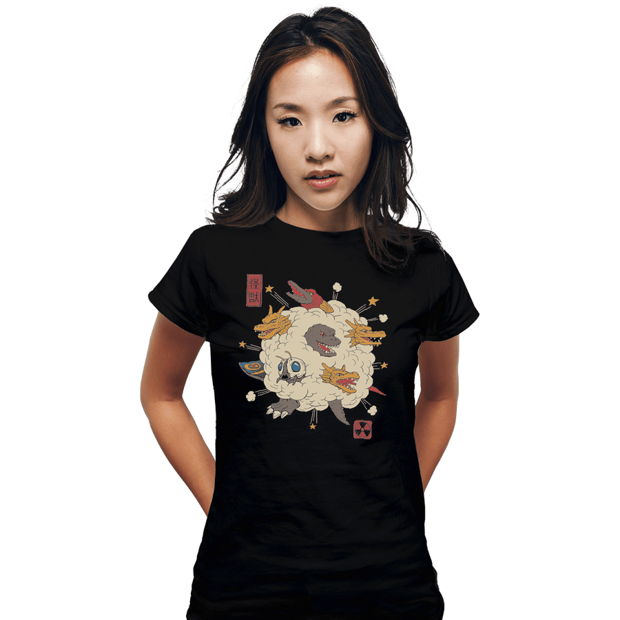Shirts Fitted Shirts, Woman / Small / Black Kaiju Rumble