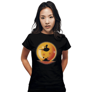 Shirts Fitted Shirts, Woman / Small / Black Goku on Sunset